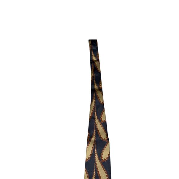 Giorgio Armani Vintage Silk Tie Black Gold Brown
Geometric Cravatte - Picture 4 of 7